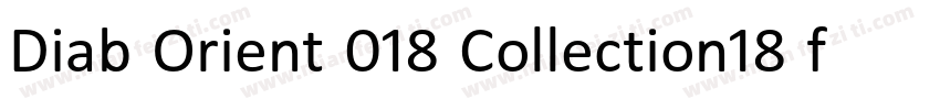 Diab Orient 018 Collection18 font字体转换
